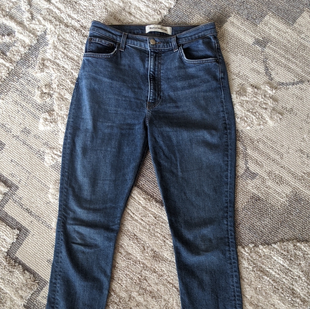 Reformation high and skinny jeans